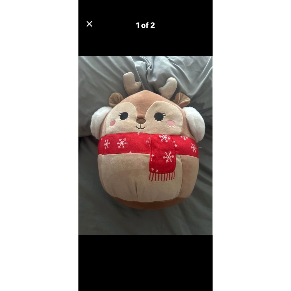 Squishmallow 2022 Christmas Darla the Reindeer Adorable‎ 14" New w/Tag